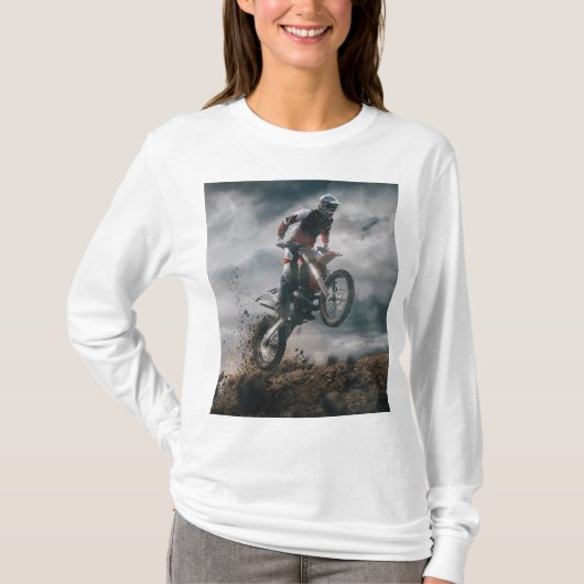 motocross rijder t-shirt (Voorkant)