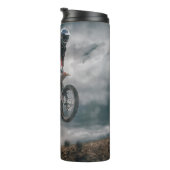 Motocross rijder thermosbeker (Geroteerd rechts)