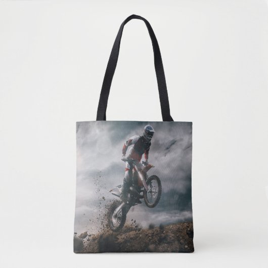 Motocross rijder tote bag (Voorkant)