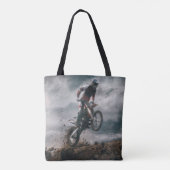 Motocross rijder tote bag (Achterkant)