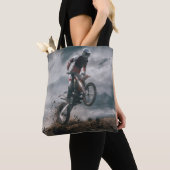 Motocross rijder tote bag (Dichtbij)