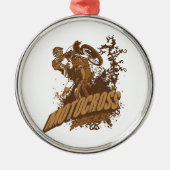 Motocross Rocks. Metalen Ornament (Voorkant)