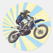 Motocross Ronde Sticker (Voorkant)