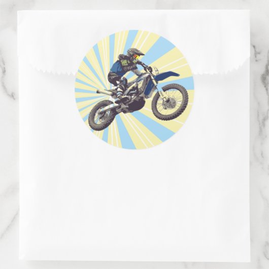 Motocross Ronde Sticker (Tas)