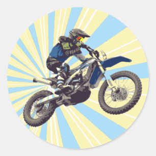 Motocross Ronde Sticker