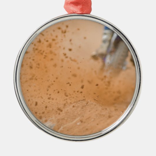 Motocross Roost Metalen Ornament (Voorkant)