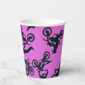 motocross-roze papieren bekers (Achterkant)