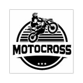 Motocross Rubber Stamp Rubberstempel (Afrduk)