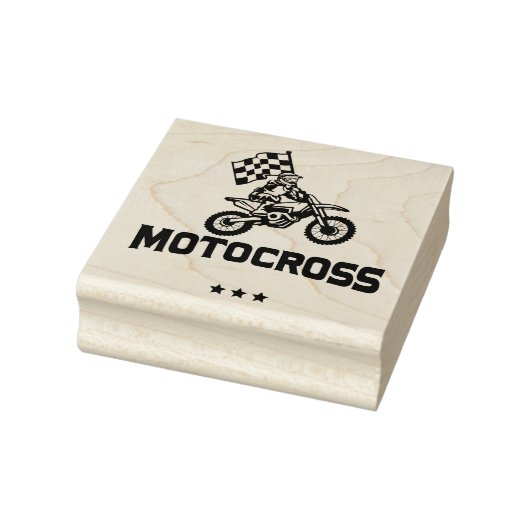 Motocross Rubber Stamp Rubberstempel (Stempel)