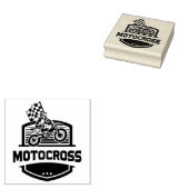 Motocross Rubber Stamp Rubberstempel (Gestempeld)