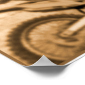 Motocross Sasquatch Dirt Bike Big Foot Funny Poste Poster (Hoek)