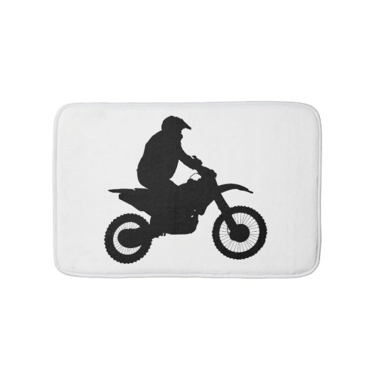 Motocross Silhouette Badmat (Voorkant)