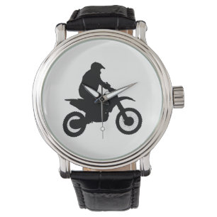 Motocross Silhouette Horloge