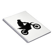 Motocross Silhouette Notitieboek (Rechterzijde)