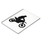 Motocross Silhouette Notitieboek (Linkerzijde)