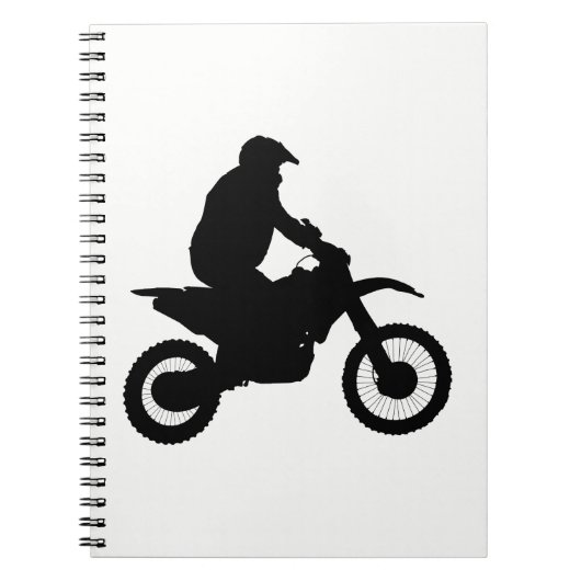 Motocross Silhouette Notitieboek (Voorkant)