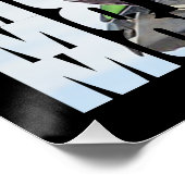 Motocross Sports Dirt Biker Persoonlijk Perfect Poster (Hoek)