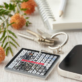 Motocross Sports Dirt Biker Persoonlijk Sleutelhanger (Voorkant Rechts)