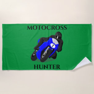 MOTOCROSS strandhanddoek. Strandlaken