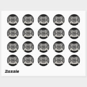 Motocross Stunt Crest Ronde Sticker (Vel)