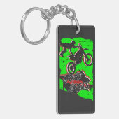 Motocross Stunt Sleutelhanger (Voorkant Links)