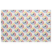 Motocross Tricolor Emblem Stof (Fat Quarter)