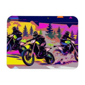 Motocross Trio Racers - Dirt Bike Rijders Magneet