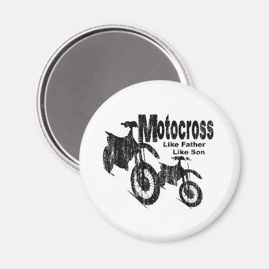 Motocross vader/zoon magneet (Voorkant / Achterkant)