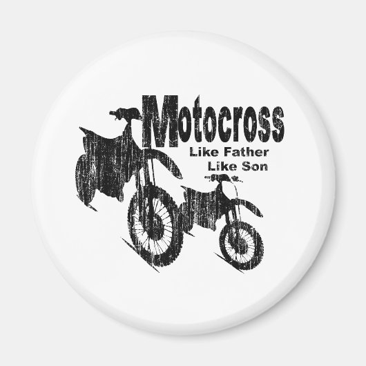 Motocross vader/zoon magneet (Voorkant)