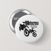 Motocross vader/zoon ronde button 5,7 cm (Voorkant /achterkant)