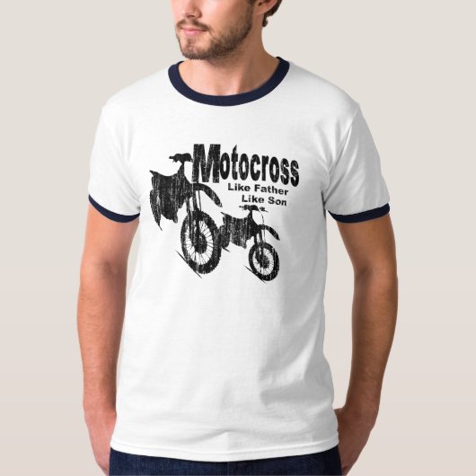Motocross vader/zoon t-shirt (Voorkant)