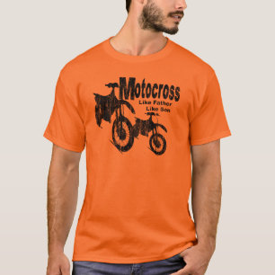 Motocross vader/zoon t-shirt