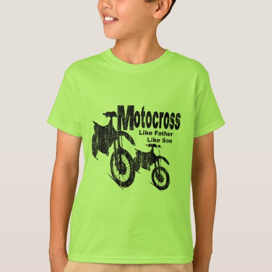 Motocross vader/zoon t-shirt (Voorkant)