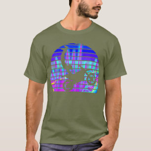 Motocross Vaporwave Sunset Dirt Bike Synthwave T-shirt