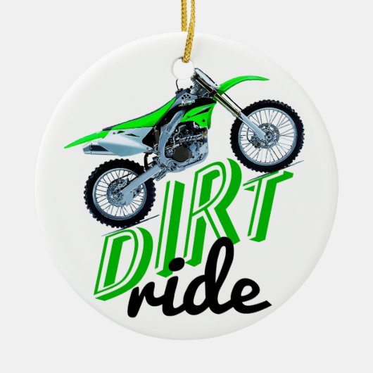 Motocross-verslaafden Keramisch Ornament (Voorkant)