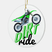 Motocross-verslaafden Keramisch Ornament (Links)