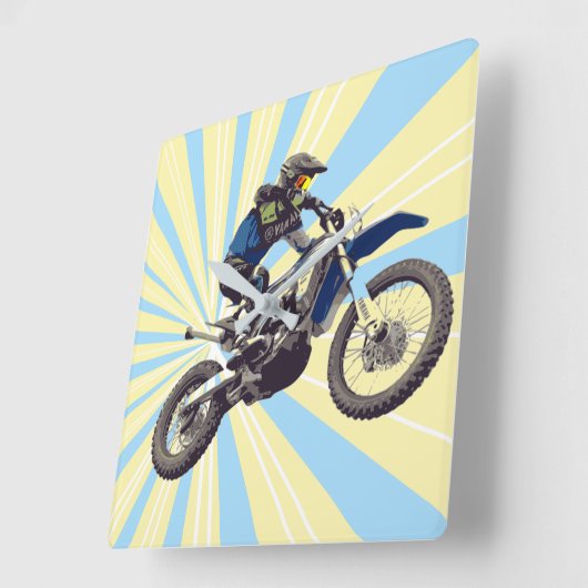 Motocross Vierkante Klok (Hoek)