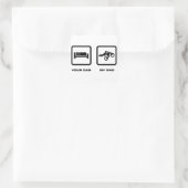 Motocross Vierkante Sticker (Tas)