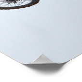 Motocross vliegend hoog poster (Hoek)