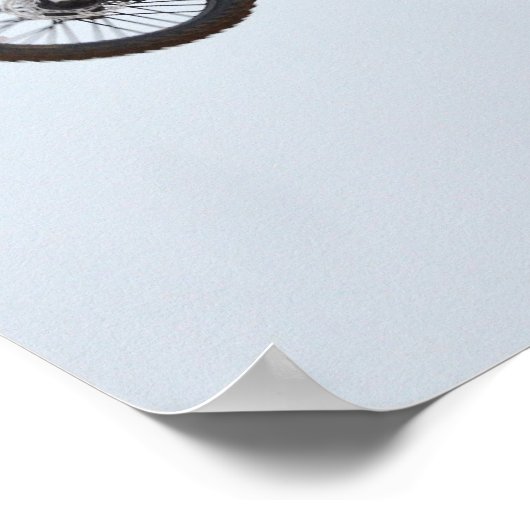 Motocross vliegend hoog poster (Hoek)