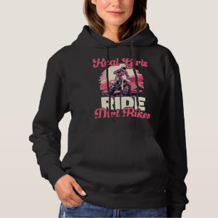 Motocross Vrouw Echt Meisjes Ride Vuilfietsen 6 Hoodie