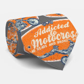 Motocross-waanzin Stropdas (Opgerold)