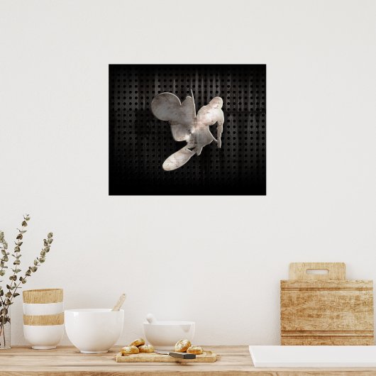 Motocross Whip; Cool Black Poster (Keuken)