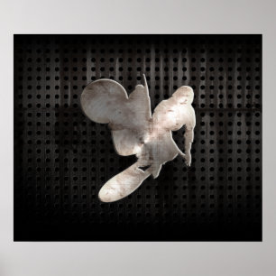 Motocross Whip; Cool Black Poster