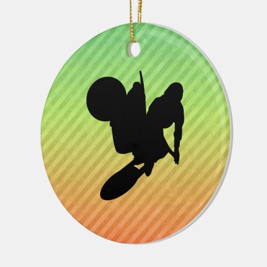 Motocross Whip Keramisch Ornament (Links)