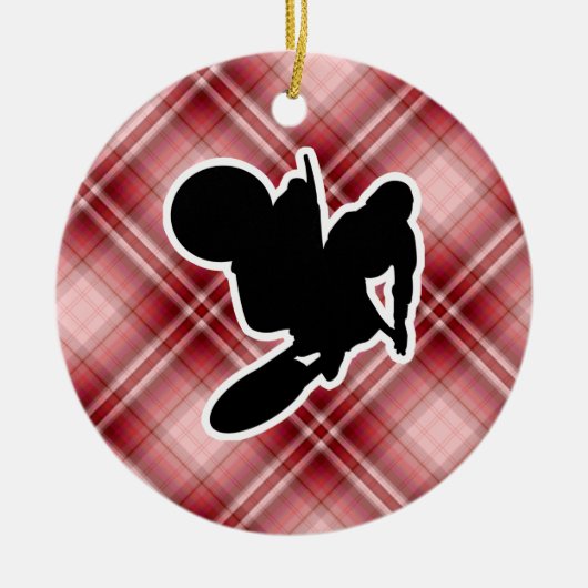 Motocross Whip Keramisch Ornament (Voorkant)