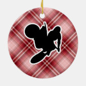 Motocross Whip Keramisch Ornament (Achterkant)