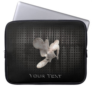 Motocross Whip; Koel zwart Laptop Sleeve