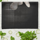 Motocross Whip; Koel zwart Theedoek (Gevouwen)