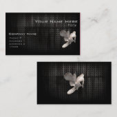 Motocross Whip; Koel zwart Visitekaartje (Voorkant / Achterkant)